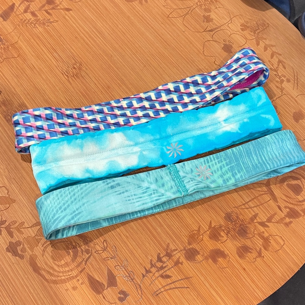 Athleta Blue and Teal Kids Headbands
